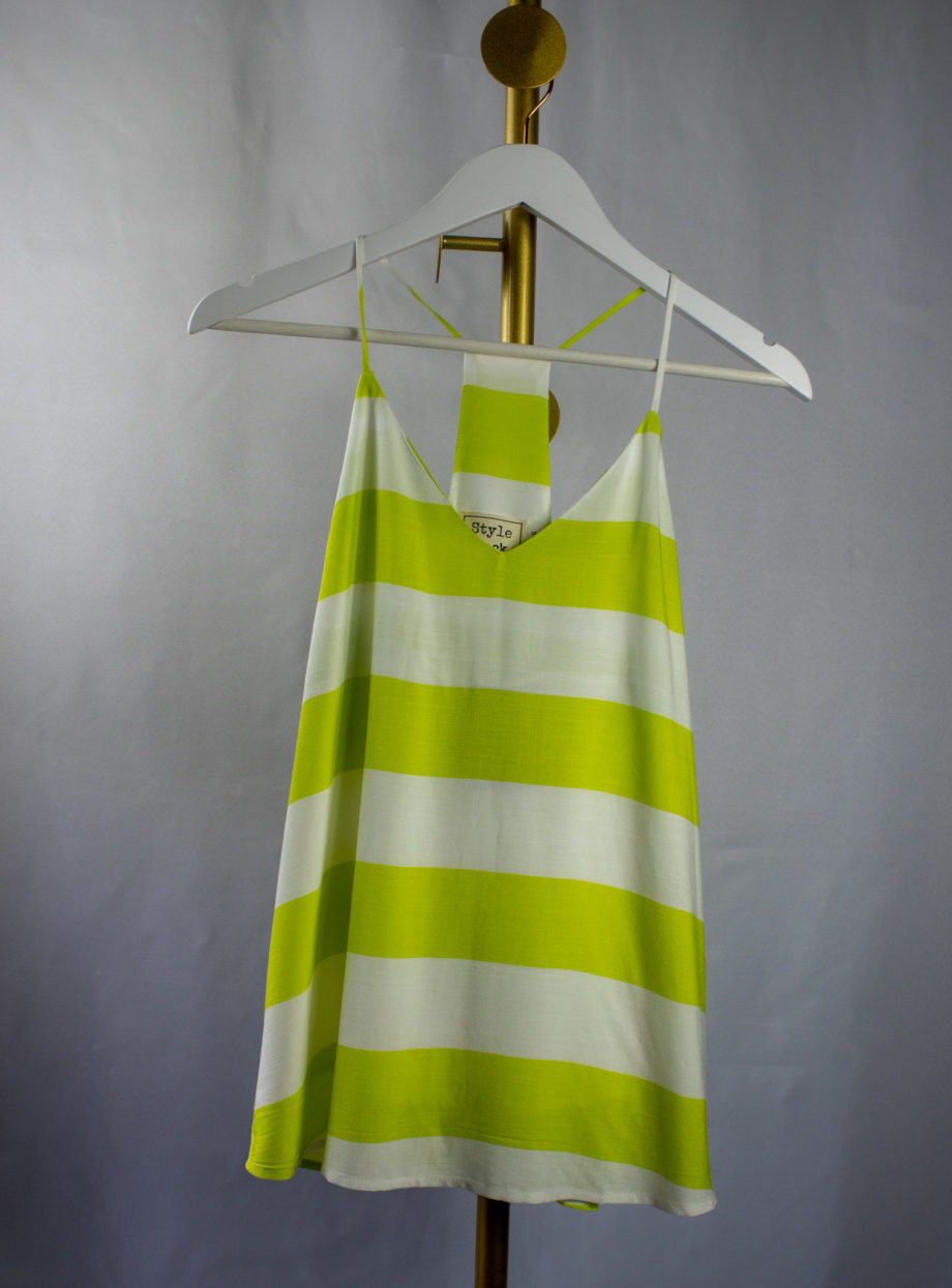 Mika Polus Lime Racer Back Tank Top