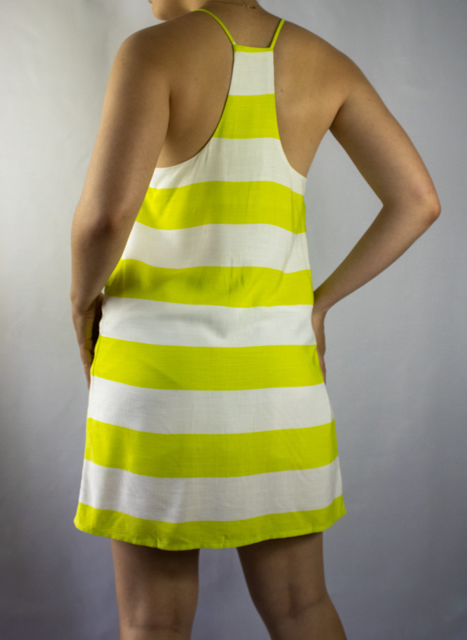 Mika Polus Lime Racer Back Tank Top Dress