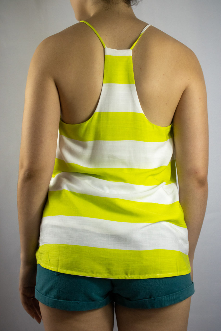 Mika Polus Lime Racer Back Tank Top